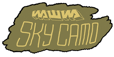 Sky Camo Sticker by WAWWA Softwear Co.