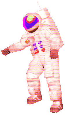 Astronaut Sticker by badblueprints