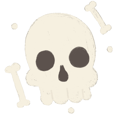 Skull Skeleton Sticker
