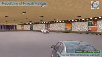 VishSax pragati maidan redevelopment parking GIF