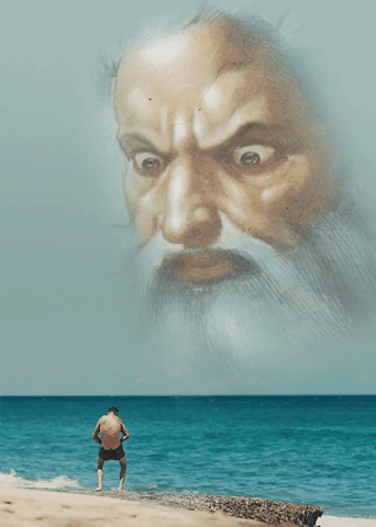 brumthefirst sea god watching pee GIF