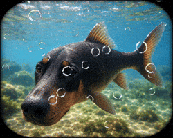 Dog Fish GIF