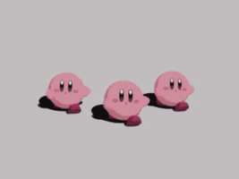 kirby marching GIF