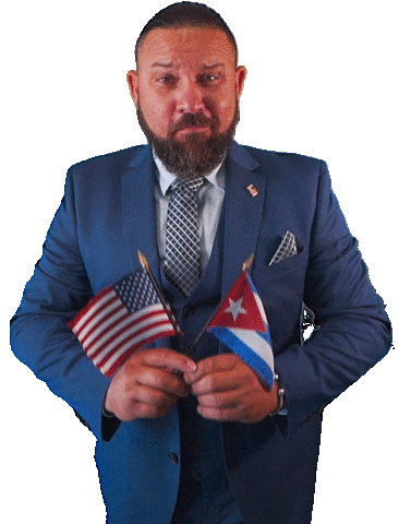 America Boss Sticker by Pedro Curbelo