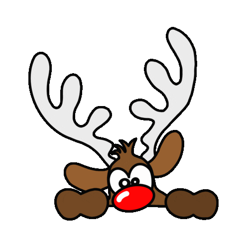 Rudolph The Red Nosed Reindeer Christmas Sticker by Mother Pop