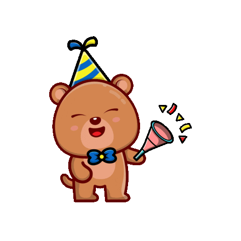 Celebrating Happy Birthday Sticker by kleenfant