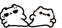 Cat Couple Sticker by MYAOWL
