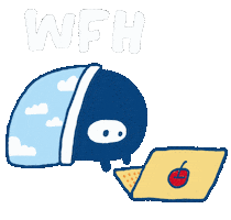 Work From Home Sticker