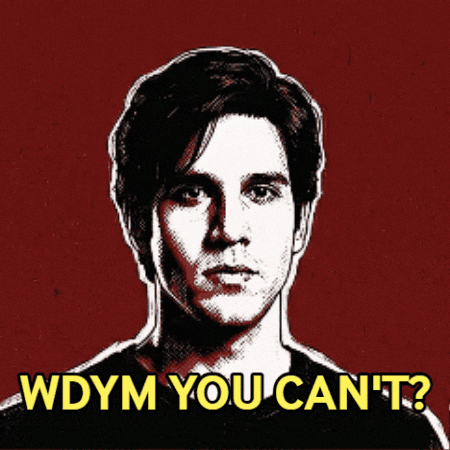 Cant What Do You Mean GIF