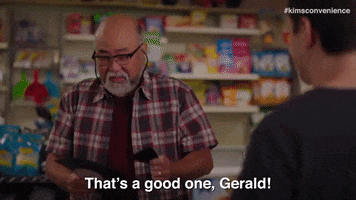 Paul Sun-Hyung Lee Laughing GIF by Kim's Convenience