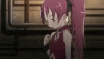 Puella Magi Madoka Magica Kyouko Sakura GIF