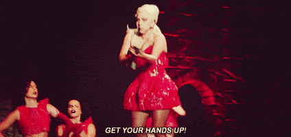 lady gaga get your hands up GIF