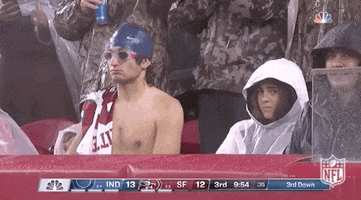 Raining San Francisco 49Ers GIF by NFL