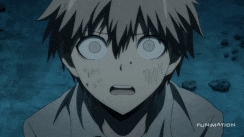 scared shock GIF by Funimation