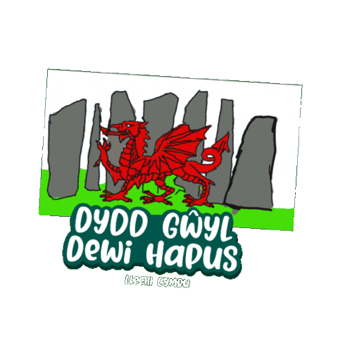 St Davids Day Sticker