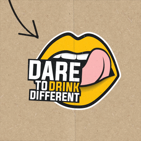 Dare to Drink Different GIF