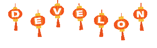 New Year Orange Sticker by DevelonAsia