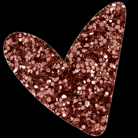 Pink Heart Rose Glitter Aesthetic GIF