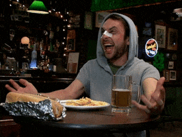 charlie day beer GIF