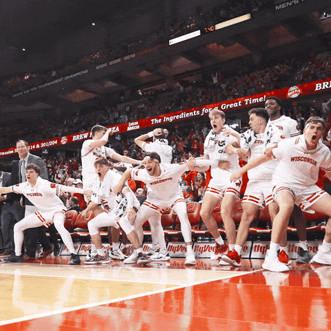 College Basketball Wow GIF by Wisconsin Badgers