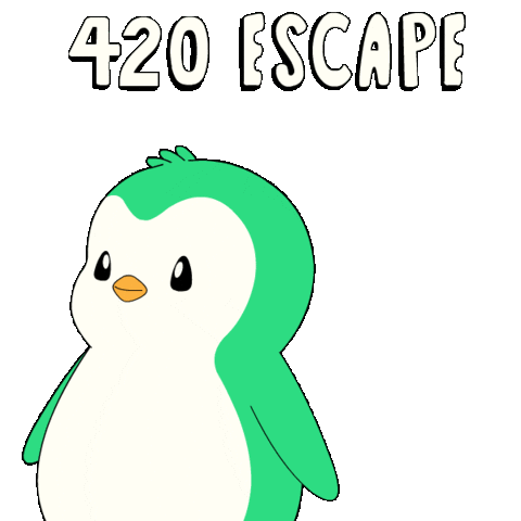 Penguin Goodbye Sticker by Abster