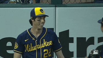 Christian Yelich Fist Bump GIF by Milwaukee Brewers