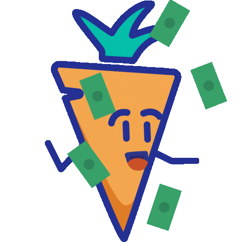 Raining Money Sticker by Carrot