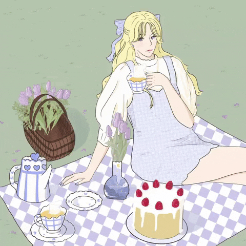 Teatime Picnic GIF by Hime Studio Gallery