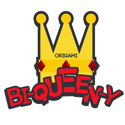 Queen Crown Sticker by Origami Bikini