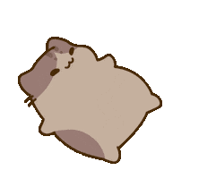 Cat Hug Sticker by Bichi Mao