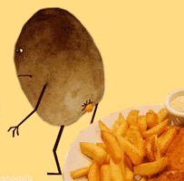 french fries poop GIF