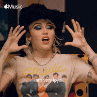 Excited Miley Cyrus GIF by Apple Music