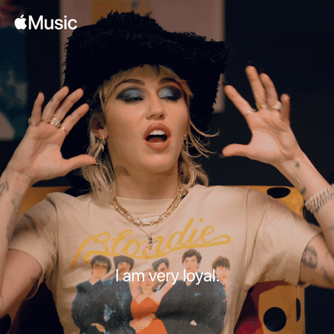 Excited Miley Cyrus GIF by Apple Music - Find & Share on GIPHY