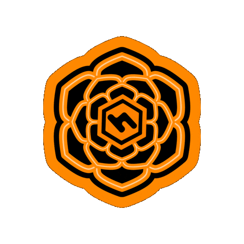 Neon Mandala Sticker by HoneyGrove