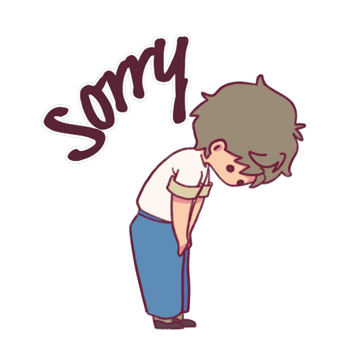 Sorry Forgive Me Sticker by CUHK