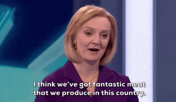 Liz Truss Meat GIF by GIPHY News