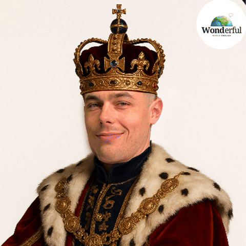 Learn English King GIF by Wonderful World English