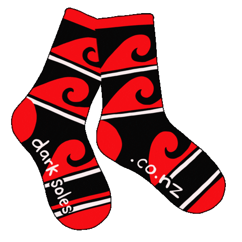 Dark Soles Bamboo Socks NZ Sticker