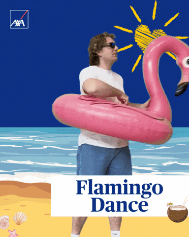 Flamingo Sommer GIF by AXA_Deutschland