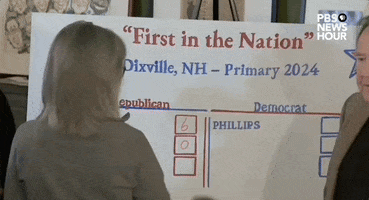 New Hampshire Election GIF by PBS NewsHour