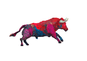 Bull Run Sticker by Kaybid