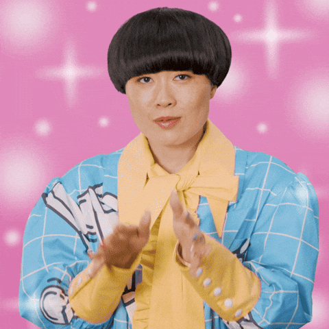 Hands Hello GIF by Atsuko Okatsuka