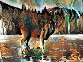 Deer Styletransfer GIF by Hello Moth