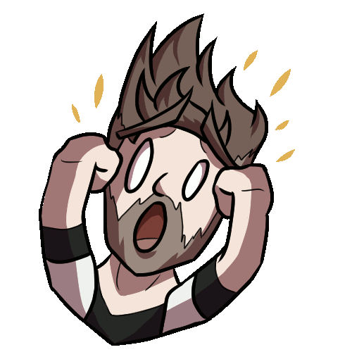 Scared Sticker