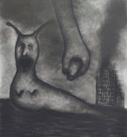 Sad Black And White GIF