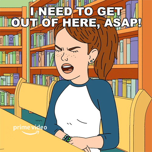 I Need To Get Out Of Here Season 2 GIF by Amazon Prime Video Find