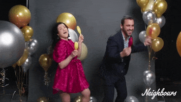 Ramsay Street Party GIF by Neighbours (Official TV Show account)