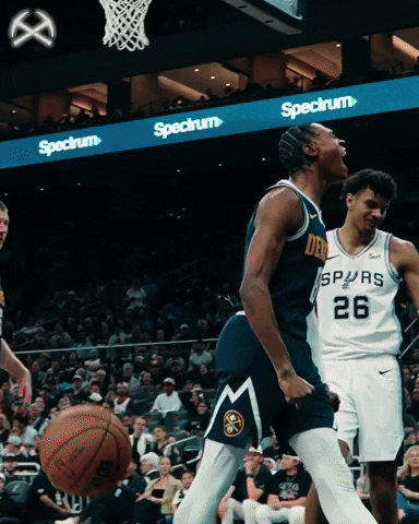Basketball Yell GIF by Denver Nuggets