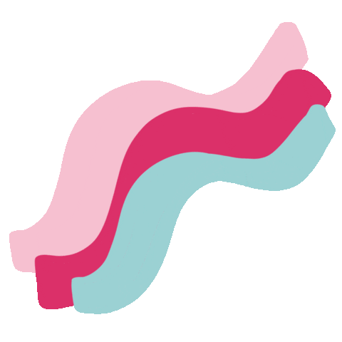 Pink Waves Sticker by The Kini Shop