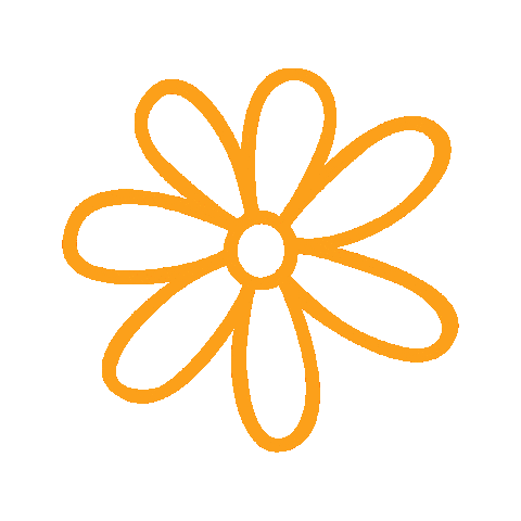 Orange Flower Sticker by Love Tattoos